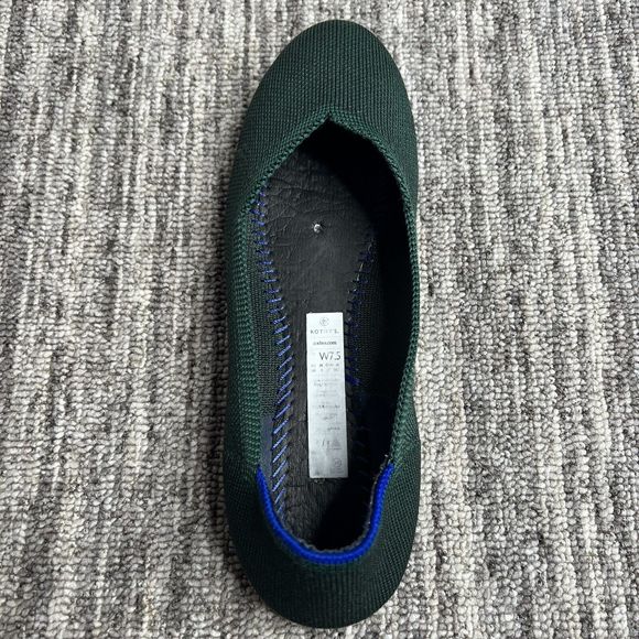 Rothy’s The Flat Women 7.5 Esmerald Green Retired - Picture 8 of 13